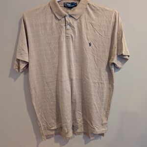 Polo by Ralph Lauren Tan Beige Business Casual Lightweight Men's Shirt